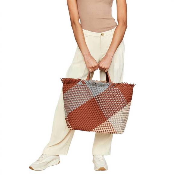 NEW NAGHEDI women's havana beach tote graphic geo bag in taos - Picture 2 of 4